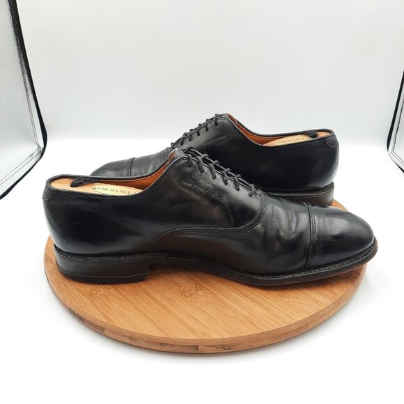 Allen Edmonds Park Avenue Mens Size 9.5 Shoes Black Leather Dress Sneakers USA
